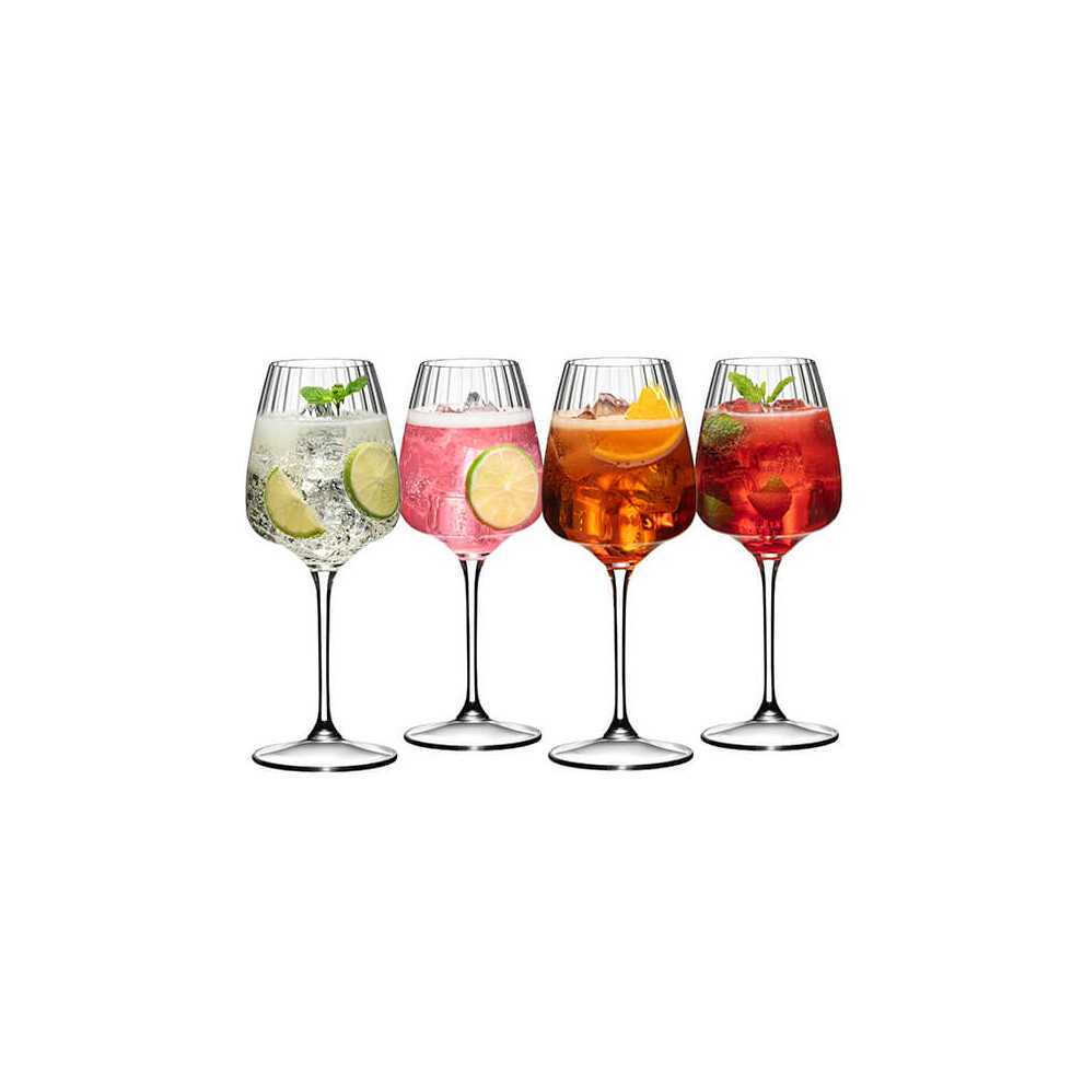 Riedel Summer Drinks Set Of 4 Cocktail Mixing Glasses
