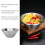 Double Layer 304 Stainless Salad Bowl 18cm Silver 4