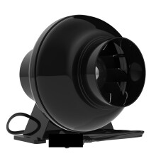 4 Inch Inline Duct Fan with Variable Speed Control, Quiet Exhaust for Mushroom Grow Tent Ventilation