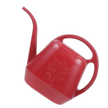 Garden Watering Can 4L Plastic Long Spout Red Vintage Design for Indoor Plants and Flowers