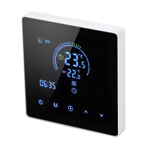 16A Digital Thermostat 41x86x86mm White LCD 4500W