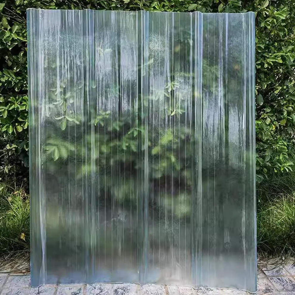 Transparent Roof Panels 35X91in 4Pcs, Uv Resistant Fiberglass Roofing Sheets For Greenhouse And Patio 9330225276463