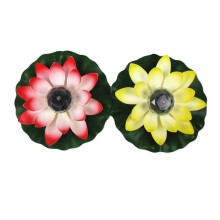 Solar Lotus Lights Floating Pool Lights Color Changing LED Lily Pads for Garden Pond and Outdoor Decor