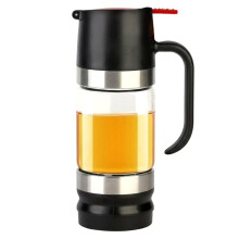 Honungsdispenser i Glas, Droppfri, Lönnsirapsdispenser för Kaffe, Te, Pannkaka, Svart (300 Ml, 1-Pack)