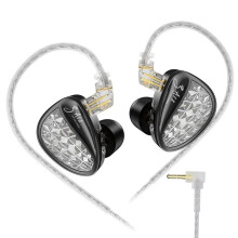 KZ ZA12 2DD+4BA Hybrid IEM Headphones Wired InEar Monitor HiFi Tuning Earphones Sports Cancellin Gaming Headset Original Version
