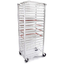 Housse de Protection Transparente pour Étagère à Plaques de Cuisson à 20 Niveaux, de Qualité Commerciale, 71 cm X 58 cm X 155 cm