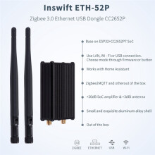 ETH-52P Zigbee/Thread USB Dongle Zigbee3.0 to ETH USB WiFi Gateway Coordinator for MQTT Home Assistant ZHA Openthread