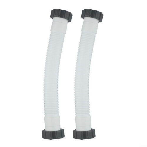 Pool Filter Hose 16 Inch Flexible Polyethylene Replacement for Sand Filter System 2 Pack Leak‑Proof Durable 1