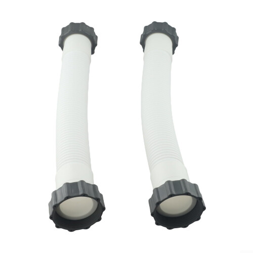 Pool Filter Hose 16 Inch Flexible Polyethylene Replacement for Sand Filter System 2 Pack Leak‑Proof Durable 2