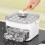  50-Cube Ice Maker with Easy Press Cap Double Layer Ice Cube Maker Refrigerator Household Ice Storage Ice Box 1
