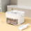 50-Cube Ice Maker with Easy Press Cap Double Layer Ice Cube Maker Refrigerator Household Ice Storage Ice Box 6