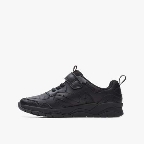 Clarks ClowderSprintK Black Leather 1