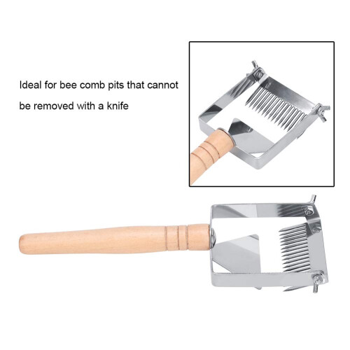 Adjustable Stainless Steel Beehive Scraper and Uncapping Fork for Efficient Honey Extraction 1