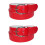 CTM Womens 35 mm Wide Basic Bridle Belt Twin Pack 3
