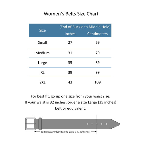 CTM Womens 35 mm Wide Basic Bridle Belt 1