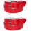 CTM Womens 35 mm Wide Basic Bridle Belt Twin Pack 6