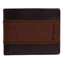 Columbia Men's Leather RFID Two Tone Bifold Wallet
