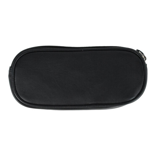 CTM Napa Leather Zip Around Double Eyeglass Case Holder