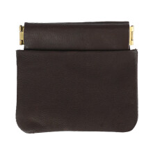 CTM Leather Push Mouth Coin Wallet with Card Slots