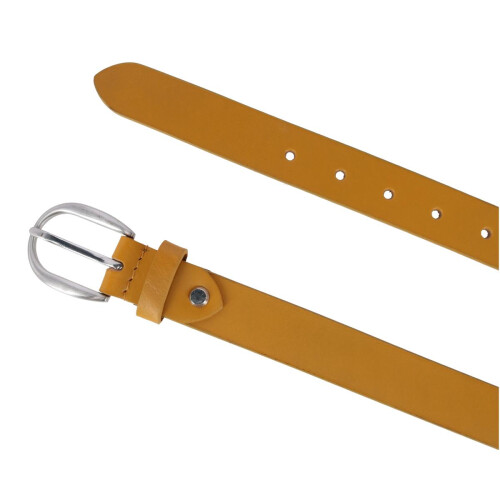 CTM Women's Adjustable Smooth Leather Dress Belt 1