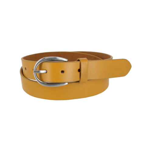 CTM Women's Adjustable Smooth Leather Dress Belt 2