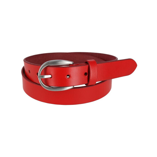 CTM Women's Adjustable Smooth Leather Dress Belt 2