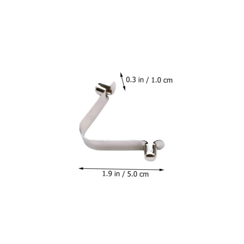 10Pcs Stainless Steel Pool Spring Clips Double Pin Secure Lock Rustproof Quick Install Universal Fit 1