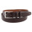 BOCONI Men's Smooth Italian Leather Double Loop Belt 1