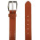 CTM Men's Distressed Leather Bridle Belt with Perforations 11
