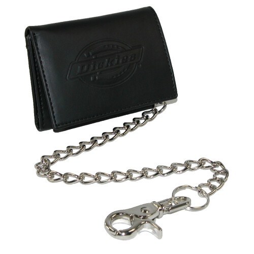 Dickies Dickies Men's Leather Trifold Chain Wallet