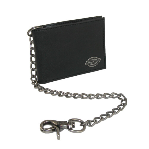Dickies Dickies Men's Leather Trucker Chain Slimfold Wallet
