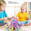 Detachable Octopus Bath Toy - 16x16x10cm, 5 Rings 4