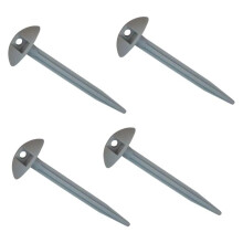 20pcs Heavy Duty Plastic Tent Pegs 9.5cm Grey Ground Stakes for Secure Outdoor Camping