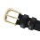 CTM Women's Leather Adjustable Belt with Statement Buckle 3
