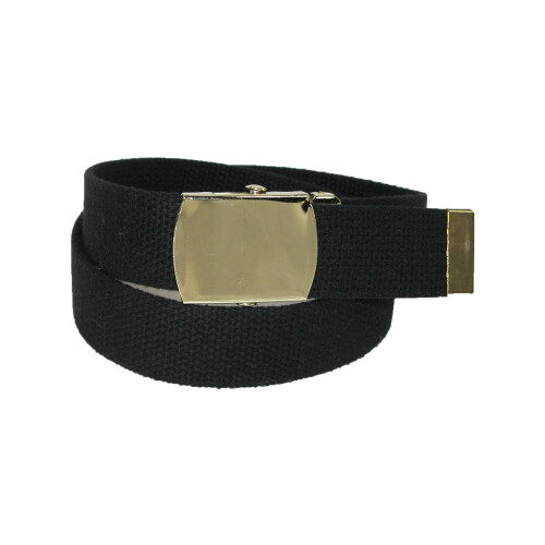 CTM Cotton Adjustable Belt with Brass Buckle 2