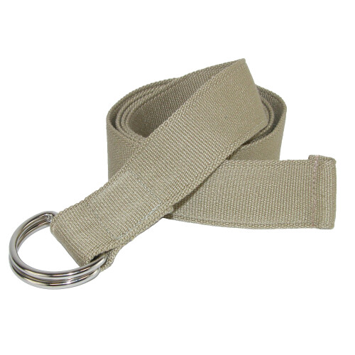 CTM Canvas Web Belt with D Ring Buckle