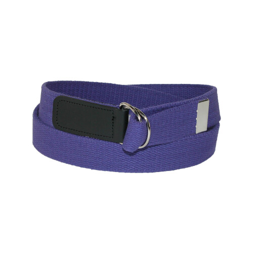 CTM Cotton Web Belt with Double D Ring Buckle 2