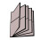 CTM Vinyl Horizontal Double Decker Window Inserts for Hipster Wallets 3