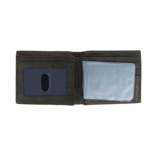 CTM Men's RFID USA Embossed Leather Bifold Wallet 2