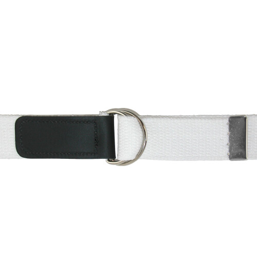 CTM Plus Size Cotton Web Belt with Double D Ring Buckle 2