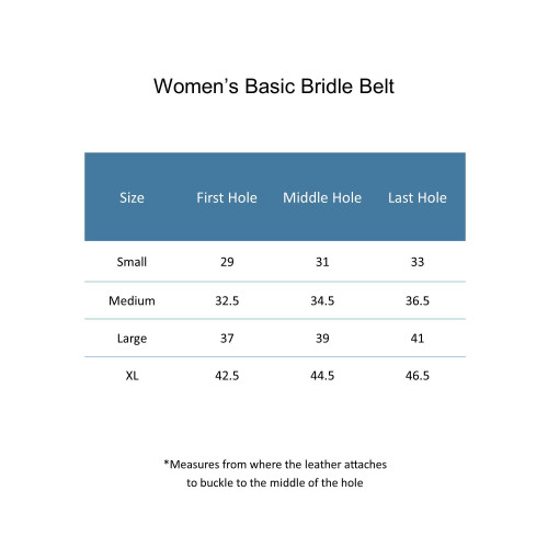 CTM Womens 35 mm Wide Basic Bridle Belt 1