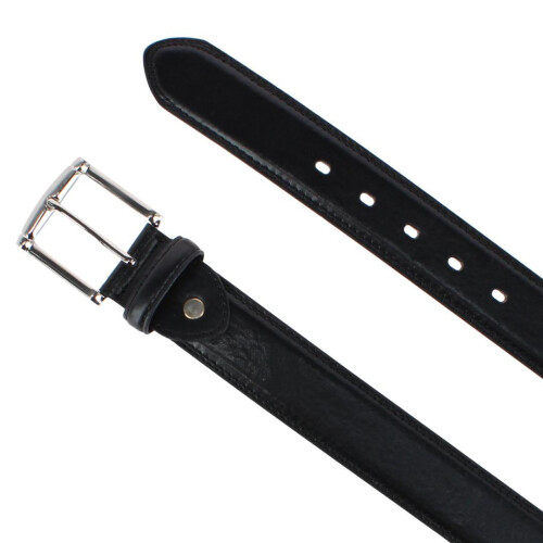 CTM Men's Big & Tall 38 mm Wide Basic Leather Belt 1