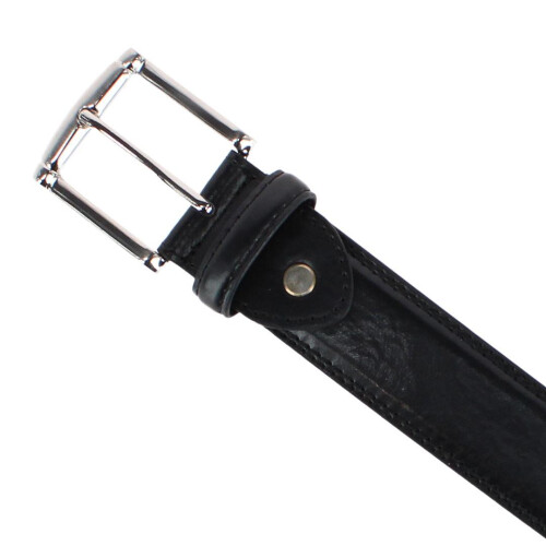 CTM Men's Big & Tall 38 mm Wide Basic Leather Belt 2
