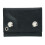 CTM Men's Leather Eagle Print Trifold Double Snap Chain Wallet 2