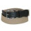 Boston Leather Men's Cotton Web Belt with Leather Tabs 10