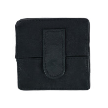 CTM Leather Fold Up Coin Change Pouch with Snap Button Closure