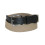 Boston Leather Men's Cotton Web Belt with Leather Tabs 8