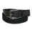Boston Leather Men's Cotton Web Belt with Leather Tabs 9