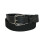 Boston Leather Men's Cotton Web Belt with Leather Tabs 10