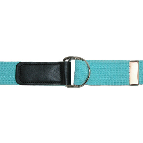 CTM Plus Size Cotton Web Belt with Double D Ring Buckle 2